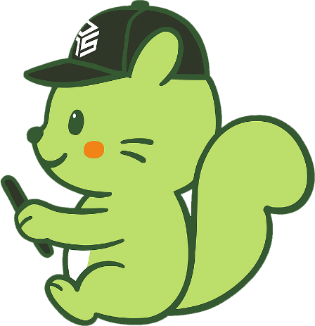 横向きでハンドルを持つころがるくん